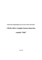 Research Papers 'Cilvēks dzīves virpuļos Gunara Janovska romānā "Sōla"', 1.