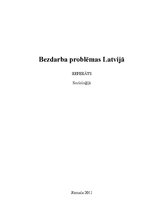 Research Papers 'Bezdarba problēmas Latvijā', 1.