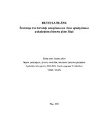 Business Plans 'Īstermiņa īres dzīvokļu uzkopšanas un viesu apkalpošanas pakalpojuma biznesa plā', 1.
