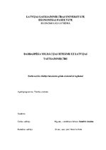 Term Papers 'Darbaspēka migrācijas ietekme uz Latvijas tautsaimniecību', 1.