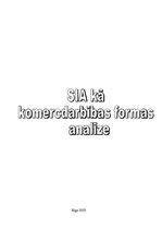 Research Papers 'SIA kā komerdarbības formas analīze', 1.