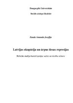 Research Papers 'Latvijas okupācija un ārpus tiesas represijas', 1.