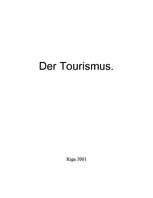 Research Papers 'Der Tourismus', 1.