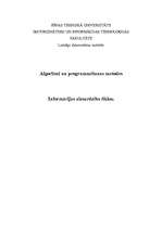 Research Papers 'Algoritmi un programmēšanas metodes', 1.