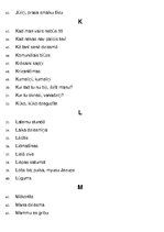 Samples 'Karaoke dziesmu saraksts alfabēta kārtībā', 3.
