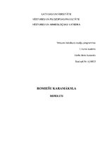 Research Papers 'Romiešu karamāksla', 1.