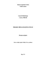 Practice Reports 'Krimināltiesiskā prakse Rīgas rajona tiesā', 1.