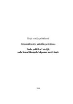 Essays 'Sodu politika Latvijā', 1.