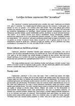 Research Papers 'Latvijas tūrisma uzņēmums SIA "Aerodium"', 1.