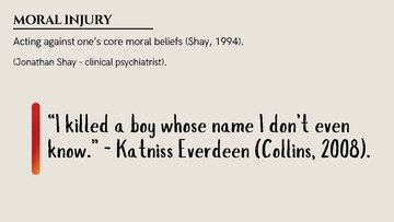 Presentations 'Psychological Trauma in  “The Hunger Games” and Real-Life Child Soldiers', 4.