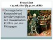 Presentations 'Franz Liszt', 1.