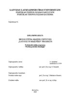 Term Papers 'Bezglutēna maizes ceptuves "Latgolys maiznīks" projekts', 1.