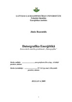 Research Papers 'Datorgrafika enerģētikā', 1.