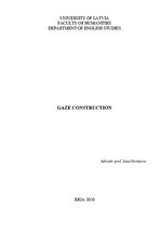 Essays 'Gaze Construction', 1.