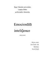 Research Papers 'Emocionālā inteliģence', 1.