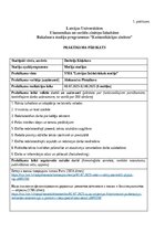 Practice Reports 'Praktikuma pārskats', 1.