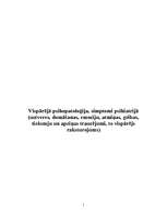 Research Papers 'Vispārējā psihopatoloģija, simptomi psihiatrijā', 1.
