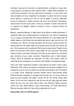 Essays 'The importance of personal responsibility', 4.