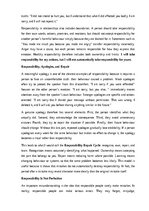Essays 'The importance of personal responsibility', 7.