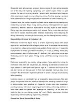 Essays 'The importance of personal responsibility', 10.