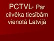 Presentations 'Partija "Par cilvēka tiesībām vienotā Latvijā"', 1.