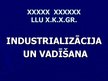 Presentations 'Industrializācija un vadīšana', 1.