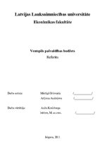Research Papers 'Ventspils pašvaldības budžets', 1.