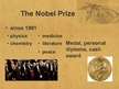 Presentations 'The Nobel Prize', 4.