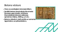 Presentations 'Betons un tā vēsture', 6.