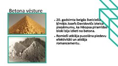 Presentations 'Betons un tā vēsture', 7.
