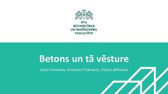 Presentations 'Betons un tā vēsture', 16.