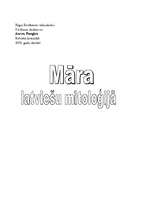 Research Papers 'Māra latviešu mitoloģijā', 1.