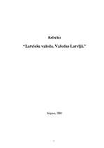Research Papers 'Latviešu valoda. Valodas Latvijā', 1.