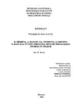 Research Papers 'Pedagoģiskā doma Latvijā ', 1.