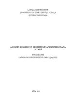 Research Papers 'Augsnes resursu un ekosistēmu apsaimniekošana Latvijā', 1.