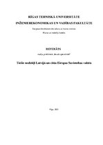 Research Papers 'Tiešie nodokļi Latvijā un citās Eiropas Savienības valstīs', 1.