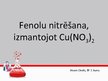 Presentations 'Fenolu nitrēšana, izmantojot Cu(NO3)2', 1.