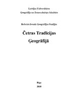 Essays 'Četras tradīcijas ģeogrāfijā', 1.