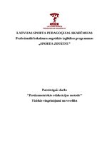 Summaries, Notes 'Postizometriskās relaksācijas metode', 1.