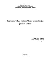 Essays 'Uzņēmuma "Rīgas satiksme" krīzes komunikācijas piemēra analīze', 4.