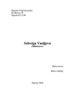 Research Papers 'Māksliniece Solveiga Vasiļjeva', 1.