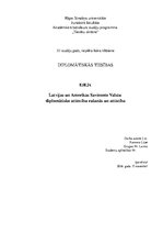 Essays 'Latvijas un Amerikas Savienoto Valstu diplomātisko attiecību rašanās un attīstīb', 1.