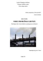 Research Papers 'Vides problēmas Liepājā', 1.