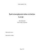 Term Papers 'Īpaši aizsargājamās dabas teritorijas Latvijā', 1.