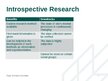 Presentations 'Introspective and retrospective research', 8.