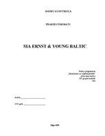 Practice Reports 'SIA "Ernst & YToung Baltic"', 1.