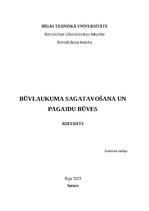 Research Papers 'Būvlaukuma sagatavošana un pagaidu būves', 1.