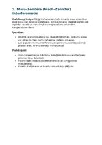 Summaries, Notes 'Interferometri – darbības principi, veidi un pielietojumi', 2.