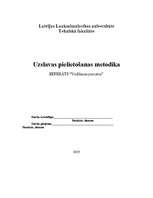 Research Papers 'Uzslavas pielietošanas metodika', 1.