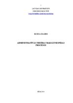 Research Papers 'Administratīvās tiesības maksātnespējas procesos', 1.